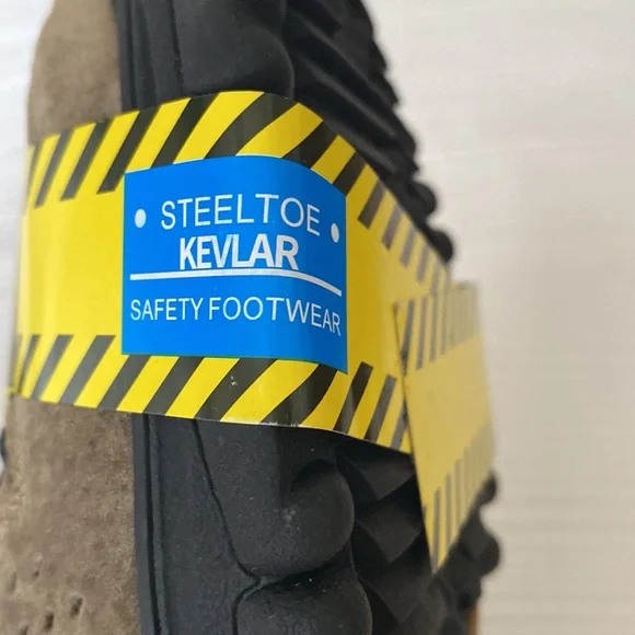 NWT Dinggu steel toe safety shoes men size 7 - Picture 10 of 11